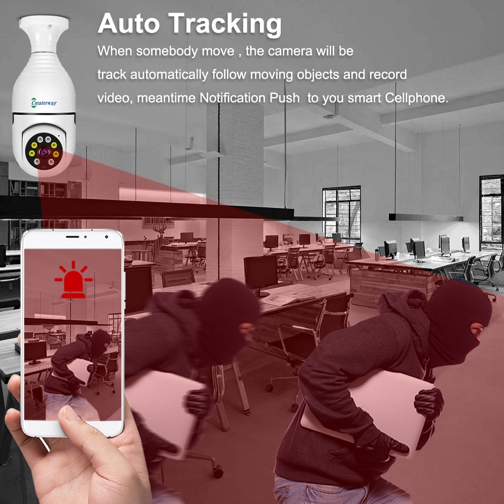 Hot sell 3mp 360 surveillance light bulb socket cctv mini camera 360 home surveillance systems motion detection night vision