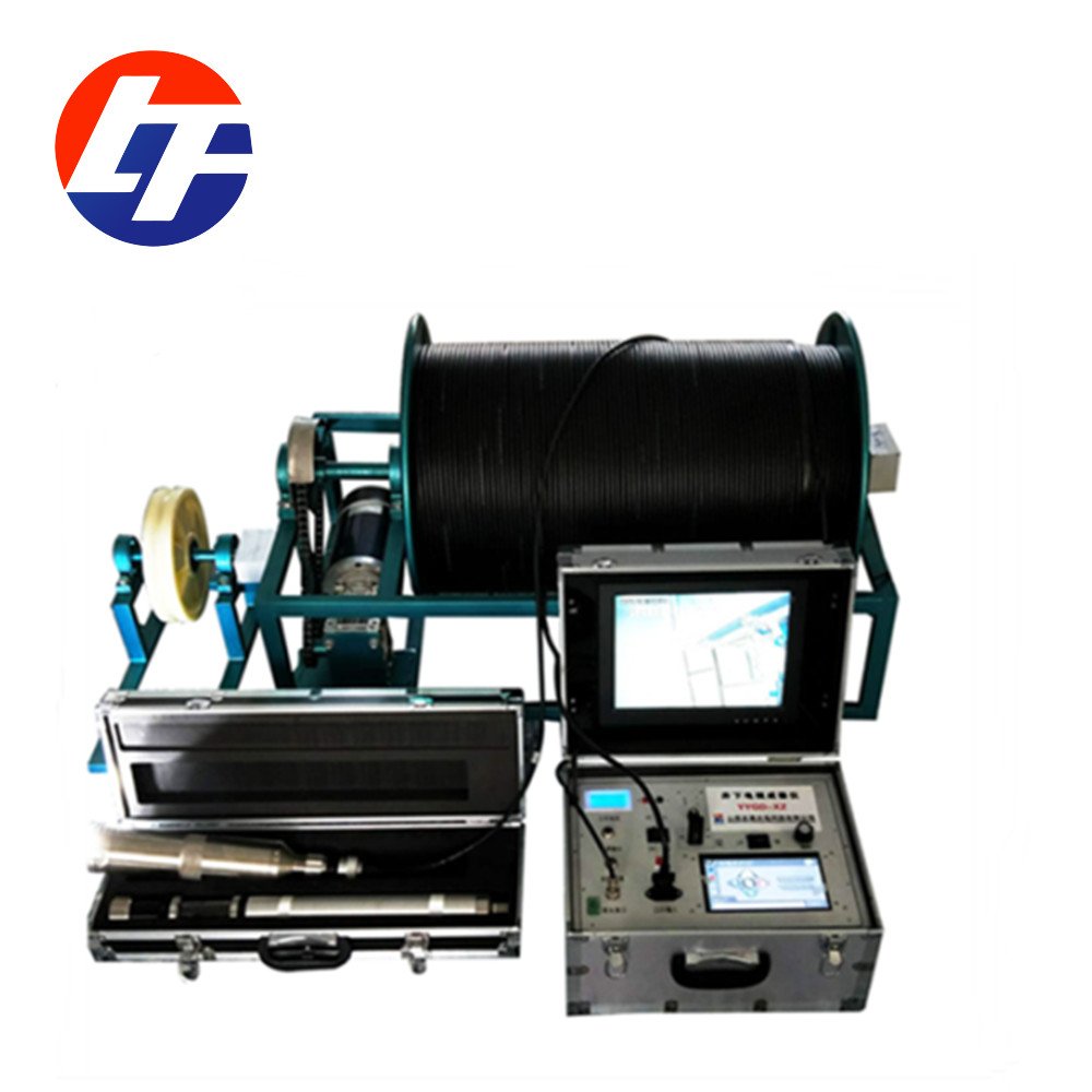 360 rotary deep water well borehole inspection camera with 0m-2000m cable with CE certification