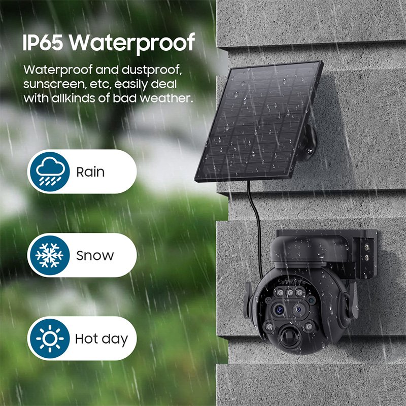 Wistino HD 6MP hunting solar camera outdoor waterproof 12x zoom tracking 4g sim card cctv camera
