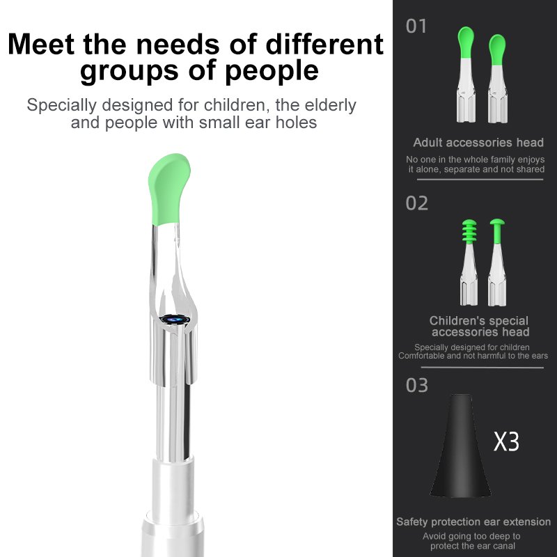 1080P digital visual ear picker 7inch screen Earwax Removal Tool 3.9mm otoscope T23 ear camera with 6LED for ENT examination