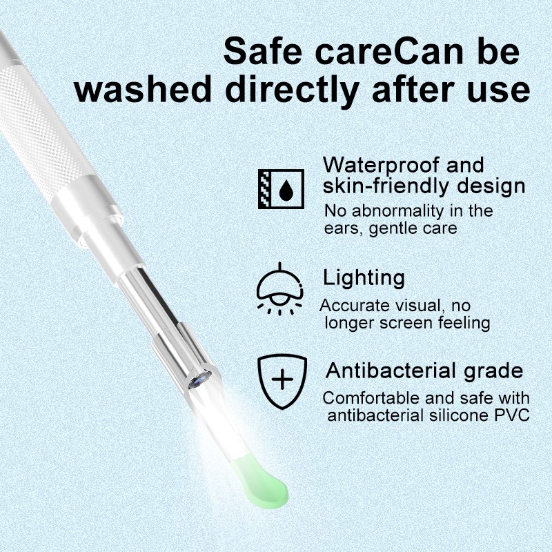 1080P digital visual ear picker 7inch screen Earwax Removal Tool 3.9mm otoscope T23 ear camera with 6LED for ENT examination