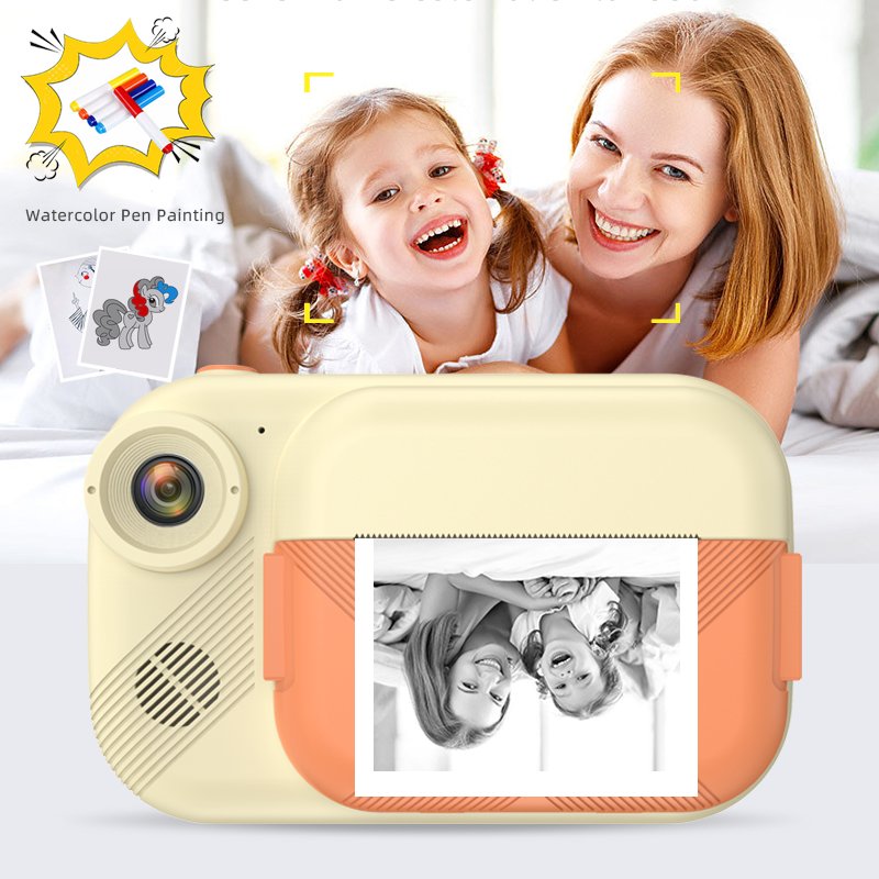 New 3.5 Inch Ips Hd Screen Video Recording Thermal Printing Children Kids Camera Instant Print With Photo Camera Gifts Toys