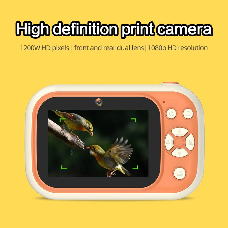 New 3.5 Inch Ips Hd Screen Video Recording Thermal Printing Children Kids Camera Instant Print With Photo Camera Gifts Toys