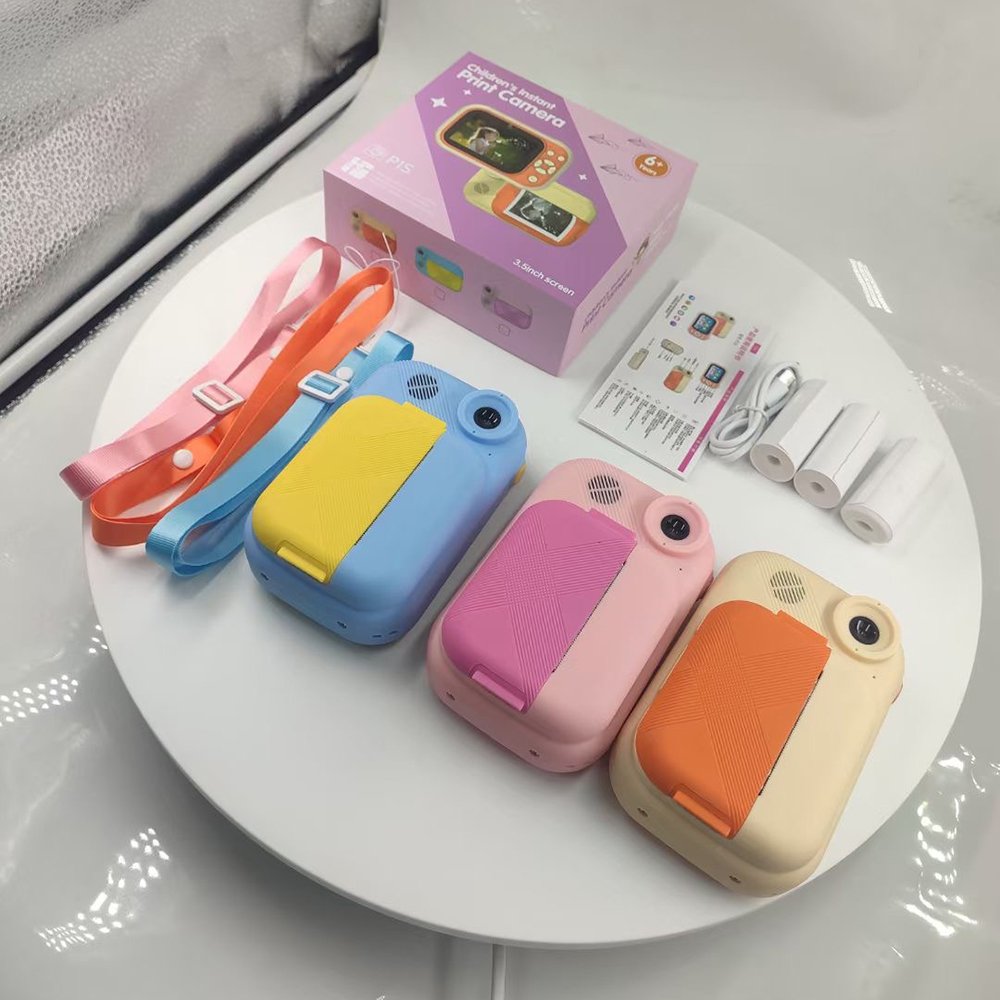 New 3.5 Inch Ips Hd Screen Video Recording Thermal Printing Children Kids Camera Instant Print With Photo Camera Gifts Toys