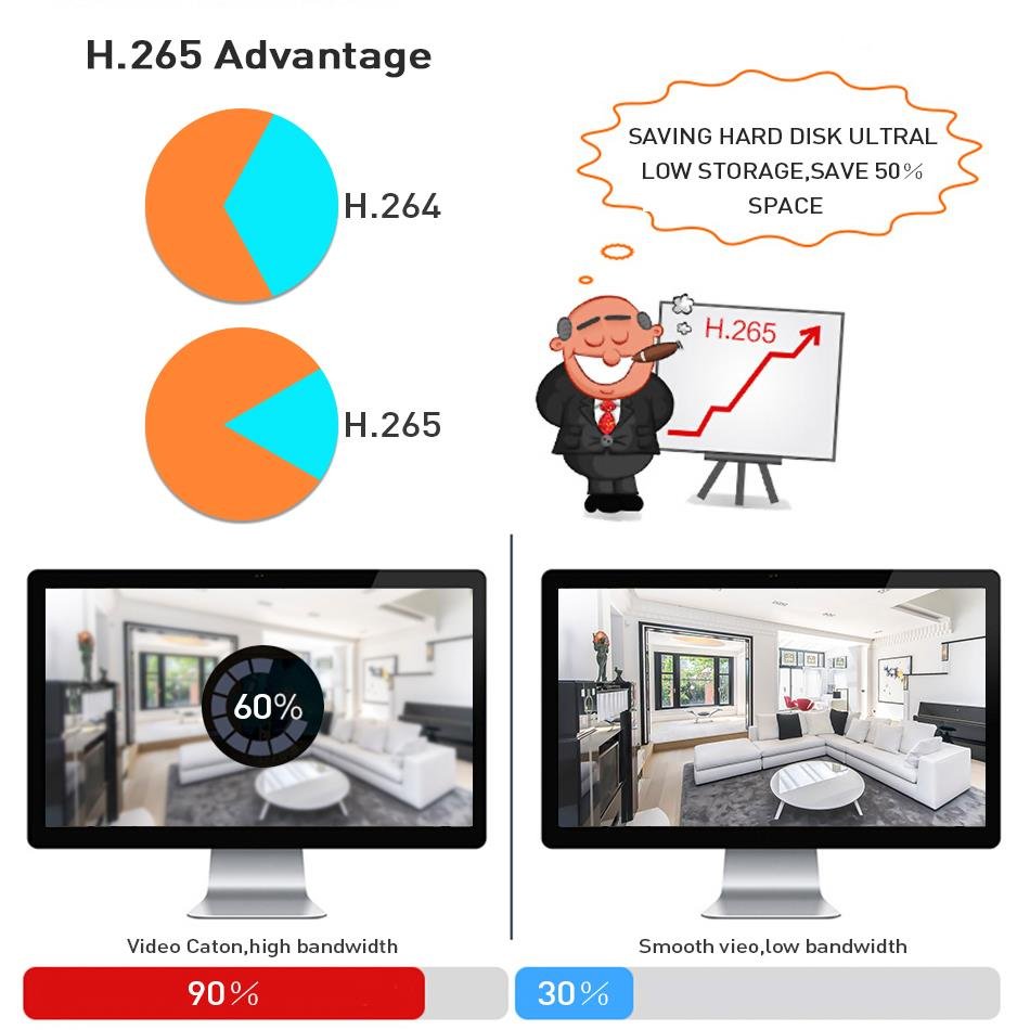 2.0 Megapixel 32CH HD Outdoor H.265 P2P Cloud Analog DVR CCTV Security Camera System