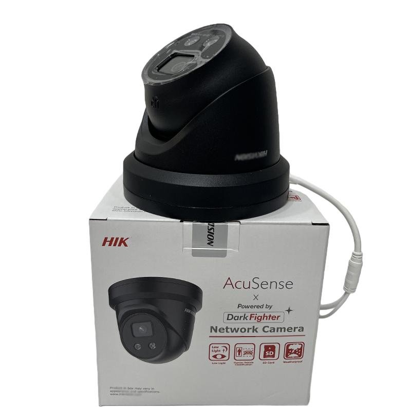 Built-in Mic Hikvison Turret Camera DS-2CD2387G2-LU Night Vision AcuSense Strobe Light and Audible Warning 8MP IP Camera