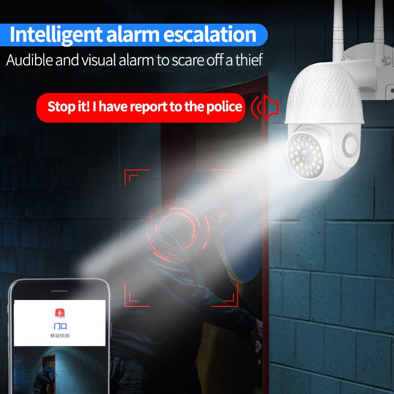 28 leds light Outdoor Waterproof Wireless 1080p 2MP Wifi Security Sur-veillance camara ip wifi 360 p2p camera