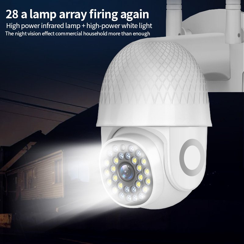 28 leds light Outdoor Waterproof Wireless 1080p 2MP Wifi Security Sur-veillance camara ip wifi 360 p2p camera