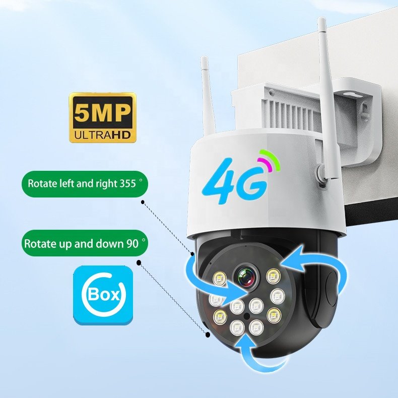 Ubox 4g 2K 4k 1080P HD PTZ PIR human detection outdoor home ip wireless bullet surveillance cctv network security cameras wifi