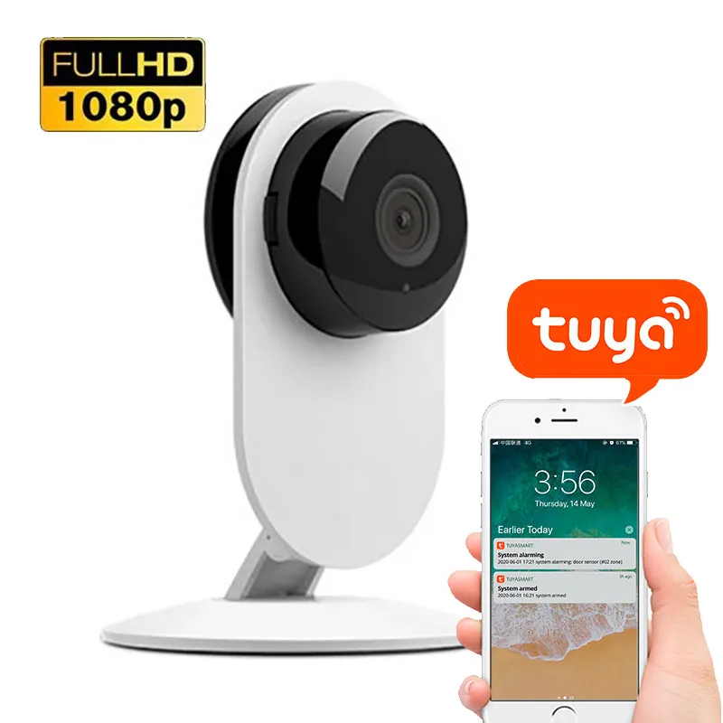 Tuya Smart Fixed IP Camera Kids Camera Surveillance 1080 Full HD 2-way Audio Communication Indoor Mini Clip