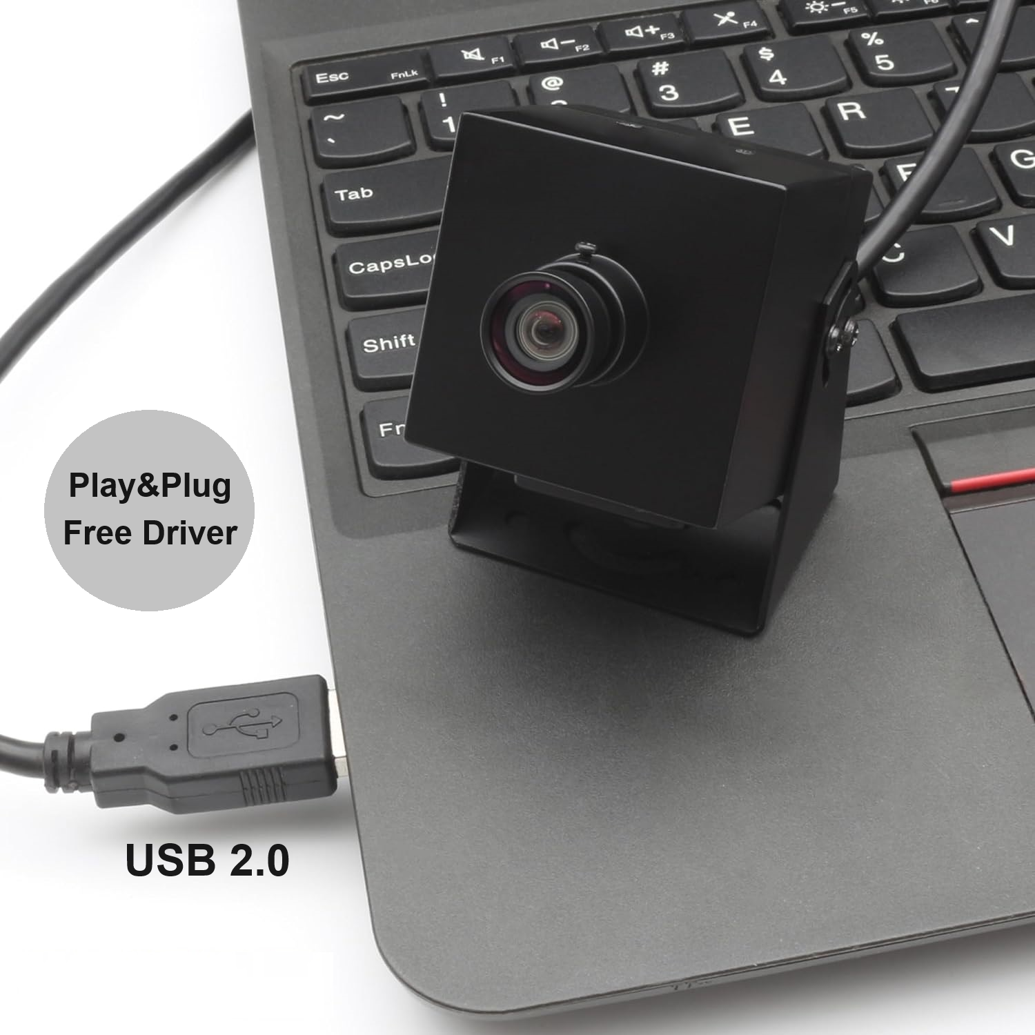 ELP 48MP 90 Degree USB Camera No Distortion Lens Wide Angle IMX586 UVC HD 8000x6000 Webcam Mini Camera for PC Tablet Laptop