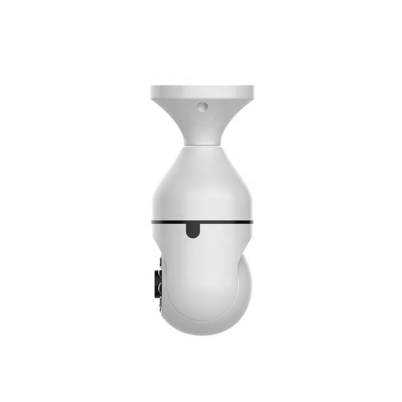 V380pro Icsee 1080p WiFi CCTV Light Bulb Camera 360 Degree Indoor Ceiling Mount Night Vision AC Power Cloud Data Storage Options