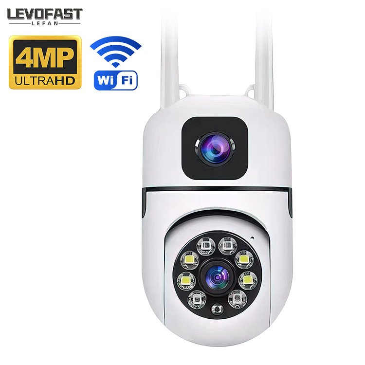 LEVOFAST Mini Two Way Audio PTZ WiFi Camera Baby Monitor 2MP Wireless IP CCTV V380pro Yilot APP Bulb Camera