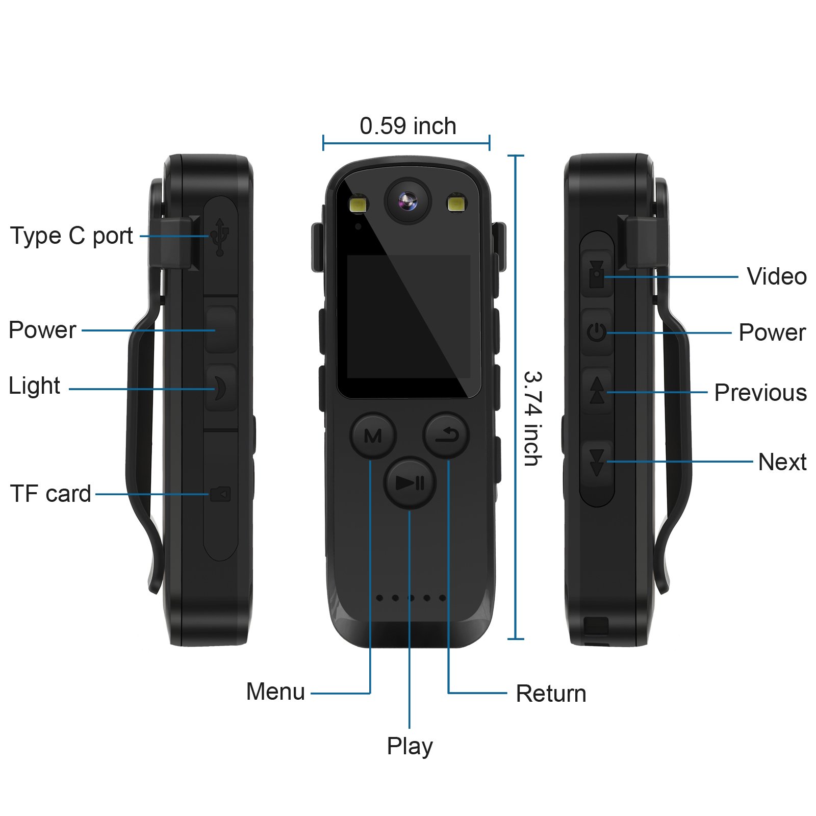 A31 Digital Mini Camera WIFI Webcam HD 1080P Video Recorder Camcorder Recording While Charging Dashcam