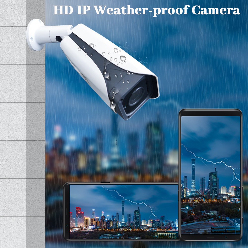 WESECUU best price surveillance analog ahd camera Vary focal lens IR Weather-proof Cameras Aluminum alloy cctv security camera