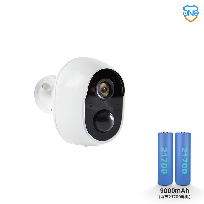 OEM White & Black Indoor Security Ip Wireless PIR Alarm Detection WIFI Low Powered Battery Camera