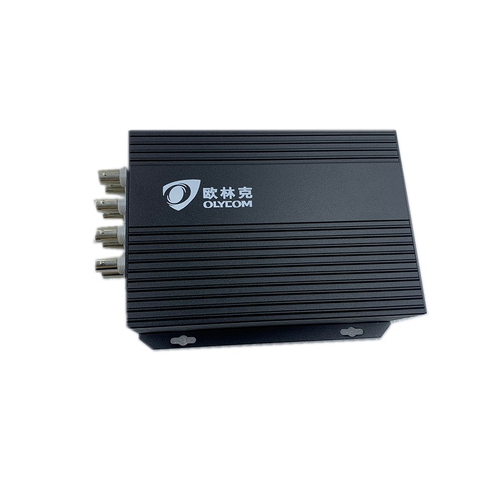 FC single fiber 8Ch digital to analog audio converter for IP cameras