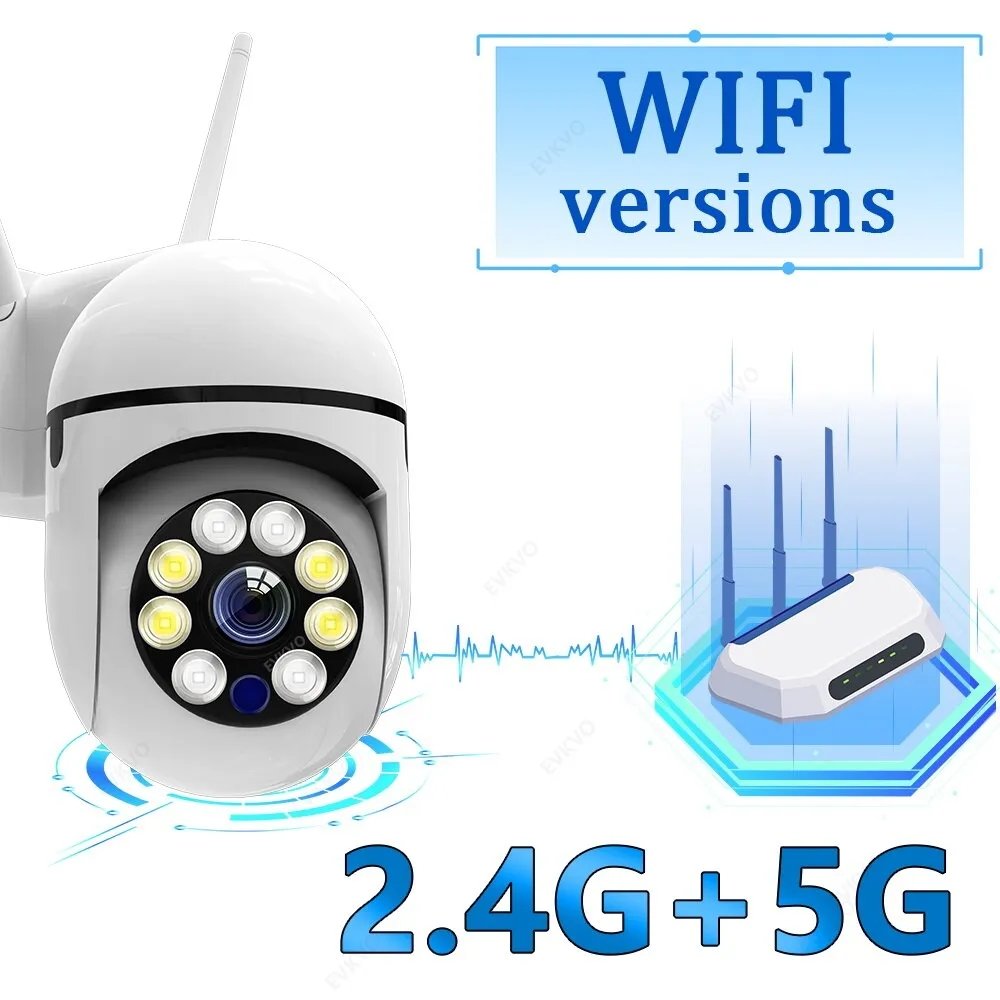 Wistino 2MP Auto Tracking Waterproof 5GHZ 360 Panoramic Wifi HD Night Vision 1080P Baby Monitor Network CCTV Camera