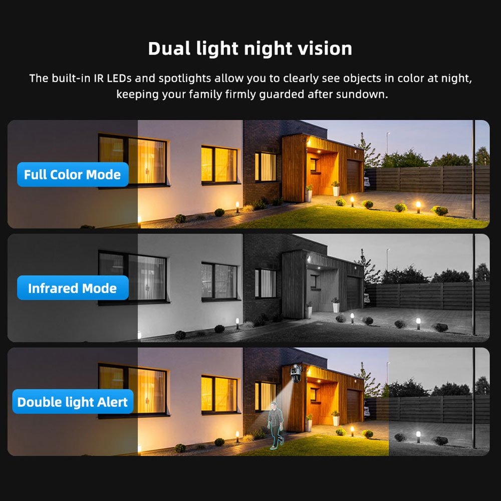 V380 Pro 4MP 4G Cctv Security Ip Camera Outdoor Dual Lens Network Camera