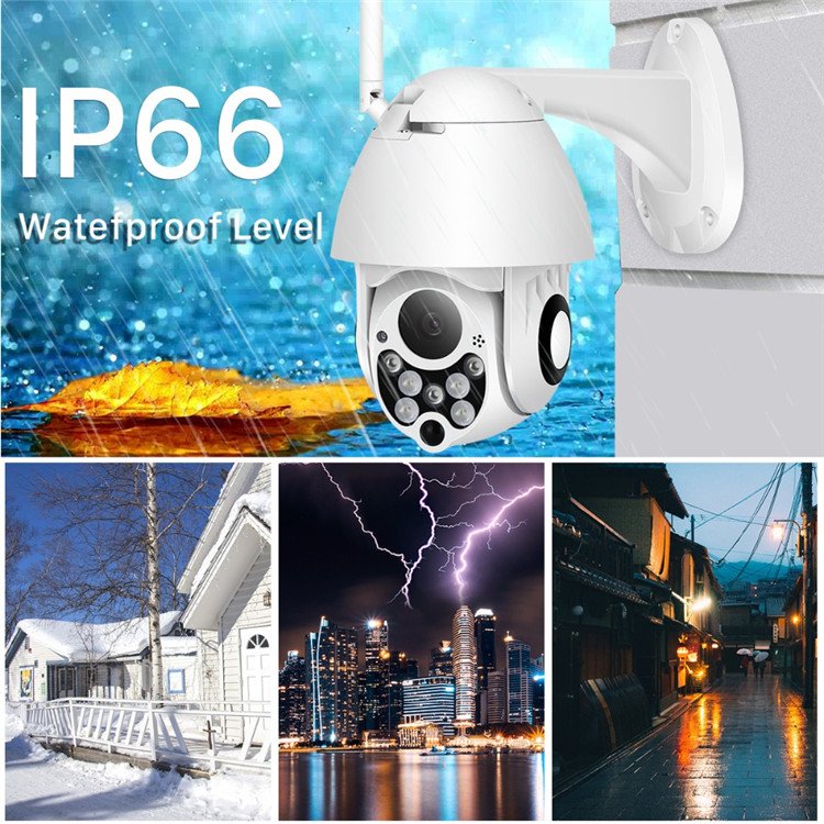 Hot Sale QR code scanning Outdoor Pan Tilt 4 x Digital Zoom Dome Network CCTV IP Camera