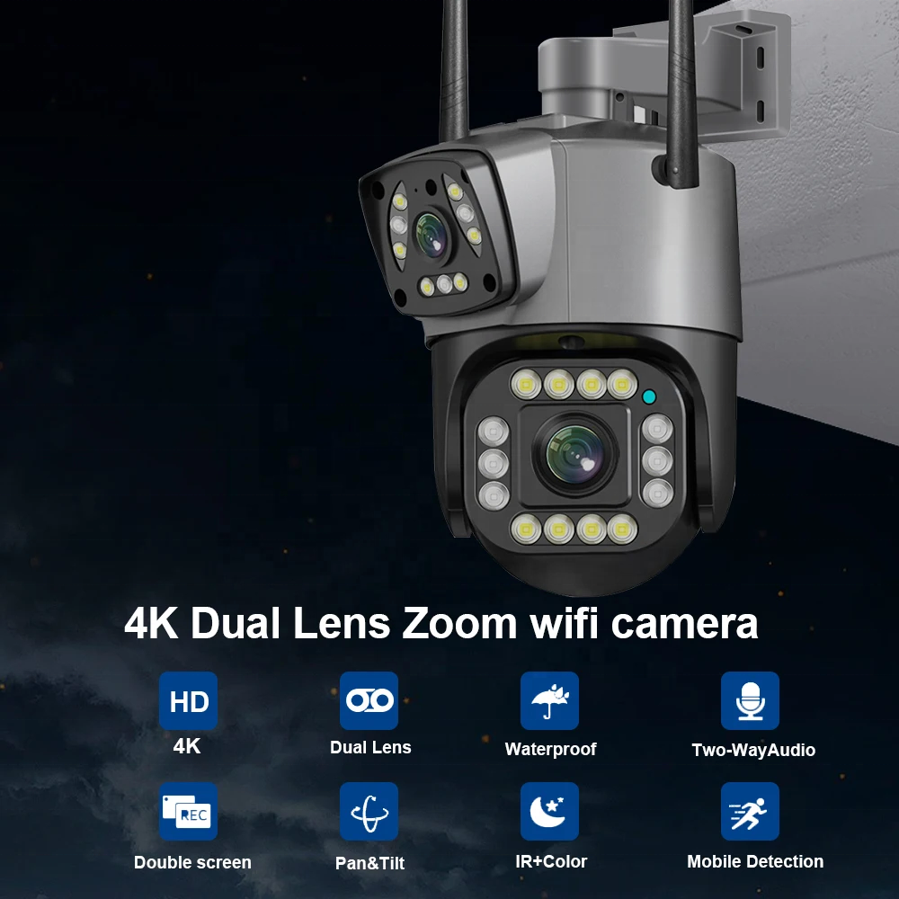 ip camera 8mp 4k camera ptz 360 network camera sim card