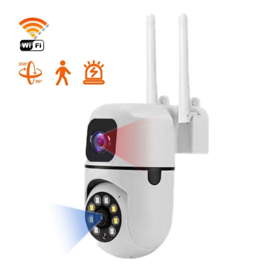 Dual Lens 2MP +2MP HD 1080P WiFi thermal Network Camera Motion Detection Outdoor Indoor Mini Cctv Home Security Cameras