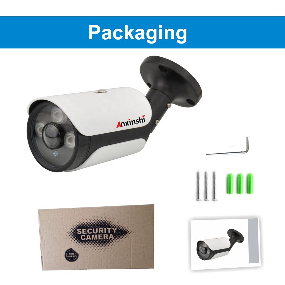 Anxinshi Security CCTV 5MP 8MP Fisheye Camera 4 in 1 IR 25M 180 Degree DVR Analog Bullet Camera