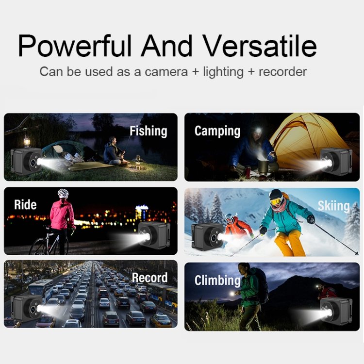 Dropshipping D8 digital Mini cameras 1080P Head-mounted LED Motion infrared Sensor Video Recording Lighting Camera