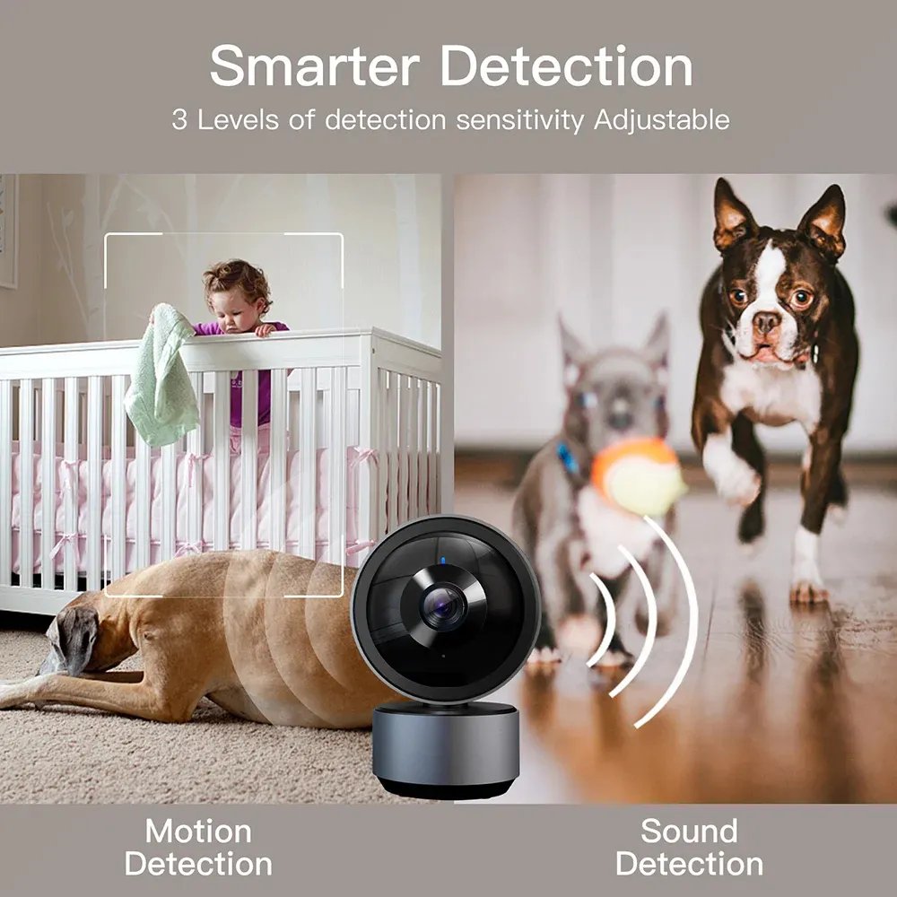 5MP Home Wireless Security Camera Night Vision Full Color Video Playback Mini Camera