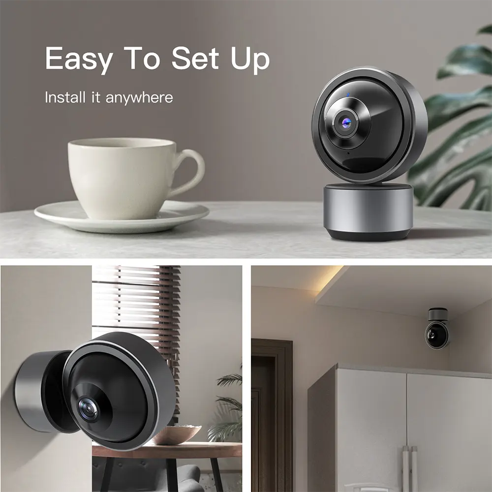 5MP Home Wireless Security Camera Night Vision Full Color Video Playback Mini Camera