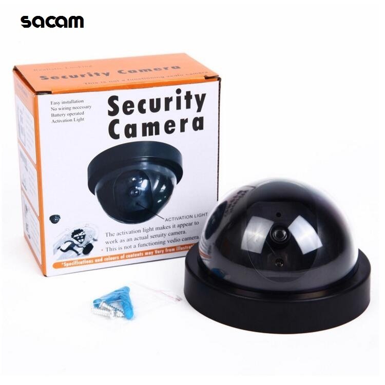 Home Security Outdoor Dummy Fake Dome CCTV Camera with Flashing IR