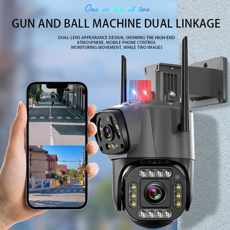 Zooming Wireless 4G CCTV Camera Night Vision Audio Alarming Outdoor Waterproof Network Camera