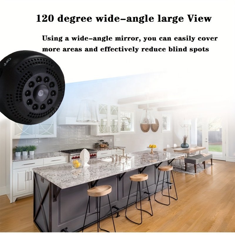 480P Battery Powered Wireless WiFi Small Nanny Cam Mini Camera surveillance night vision remote view on Mobile APP