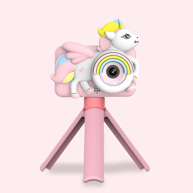 kids unicorn Camera 2.0 inch HD 720P mini Camera Kids Gift Selfie Kids Toys Camera for Christmas Gift