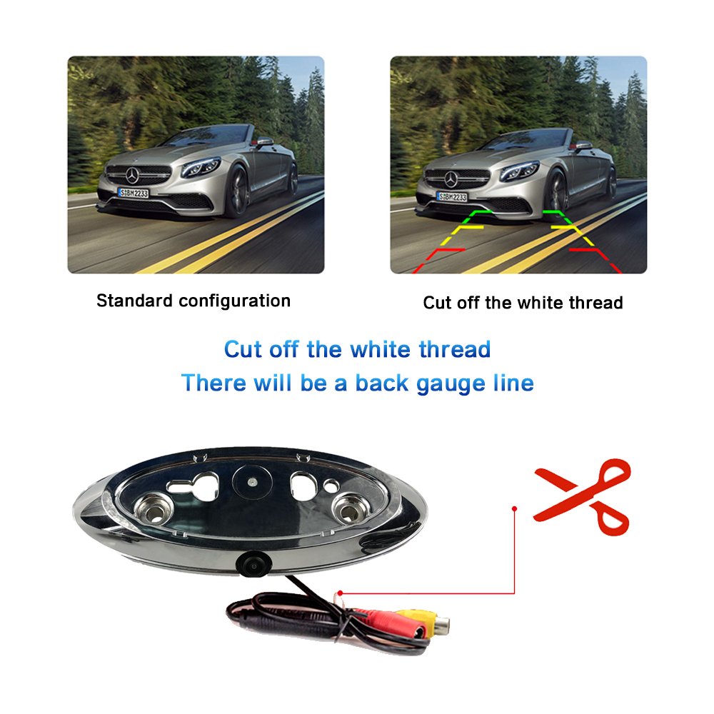 Back View Cvbs 600tvl Car Reversing Pickup Handle Camera For Compatible Vehicle Make F-150 2008-2017/Ford Super Duty 2011-2016