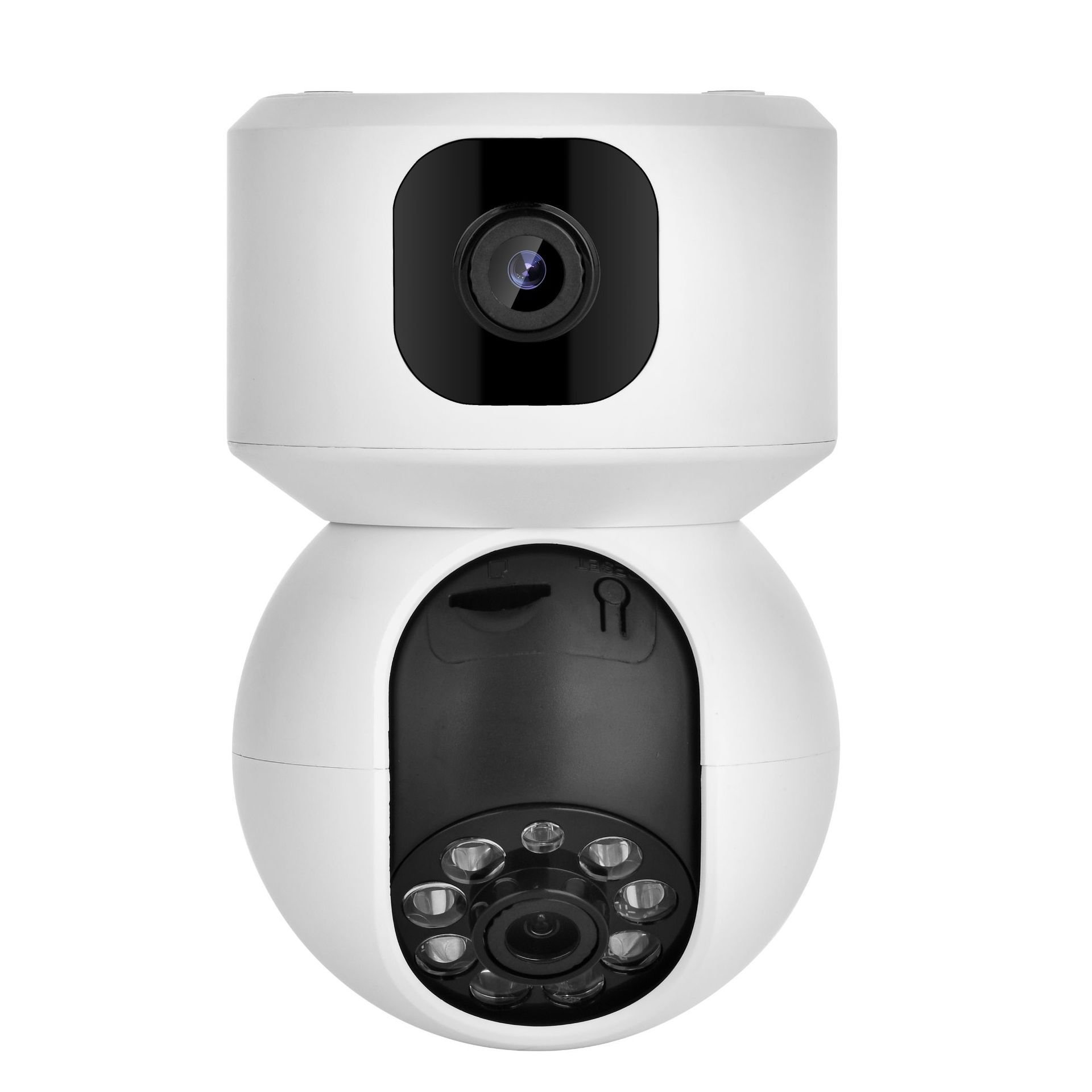 Dual Lens Indoor 360 Degree Baby Monitoring CCTV Camera Home Security with Two-Way Voice Network Camera