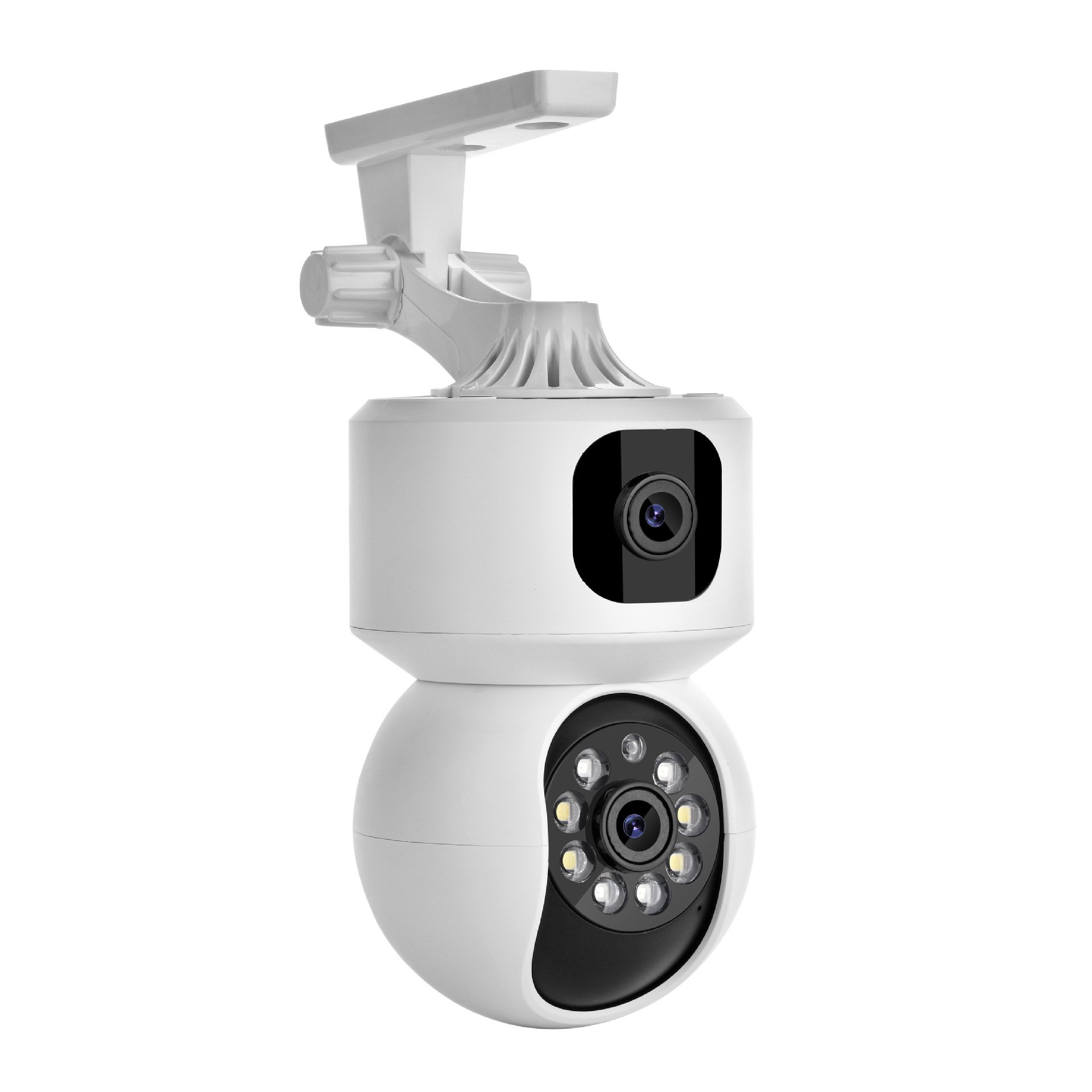 Dual Lens Indoor 360 Degree Baby Monitoring CCTV Camera Home Security with Two-Way Voice Network Camera