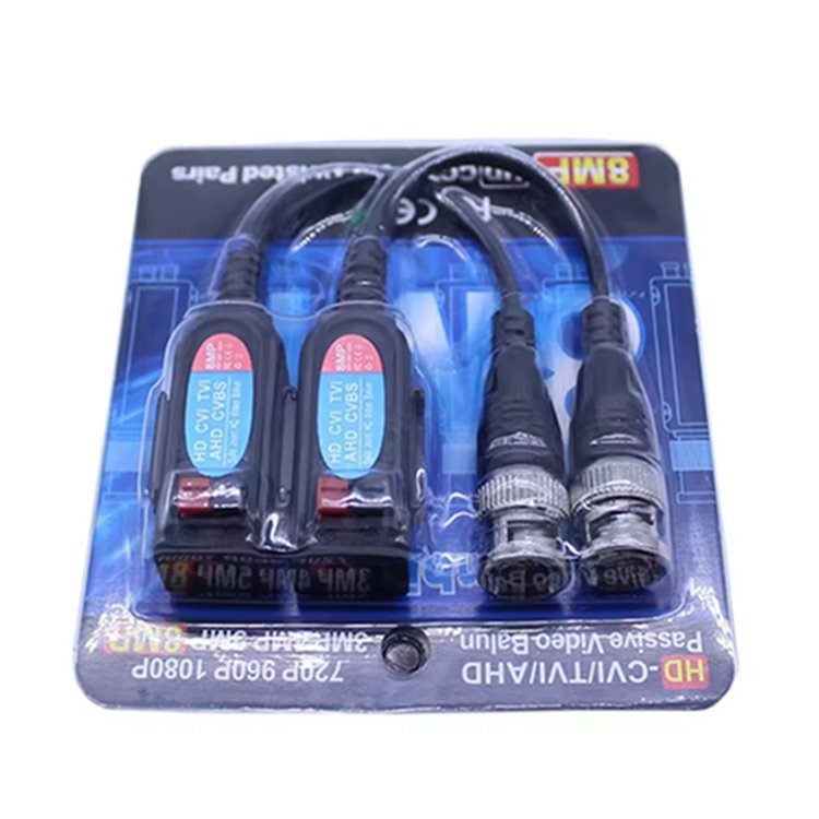 5MP CVI TVI AHD Passive bnc to rj45 balum video hd converter transmitter receiver current Video hdcvi balun Power