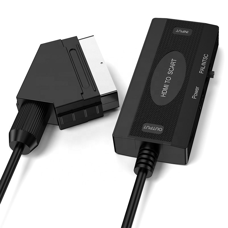HD Digital Video HDMI to Analog Video and L/R Audio Adapter Support DVI CRT/VHS/DVD CVBS Play HDMI to SCART Converter for TV