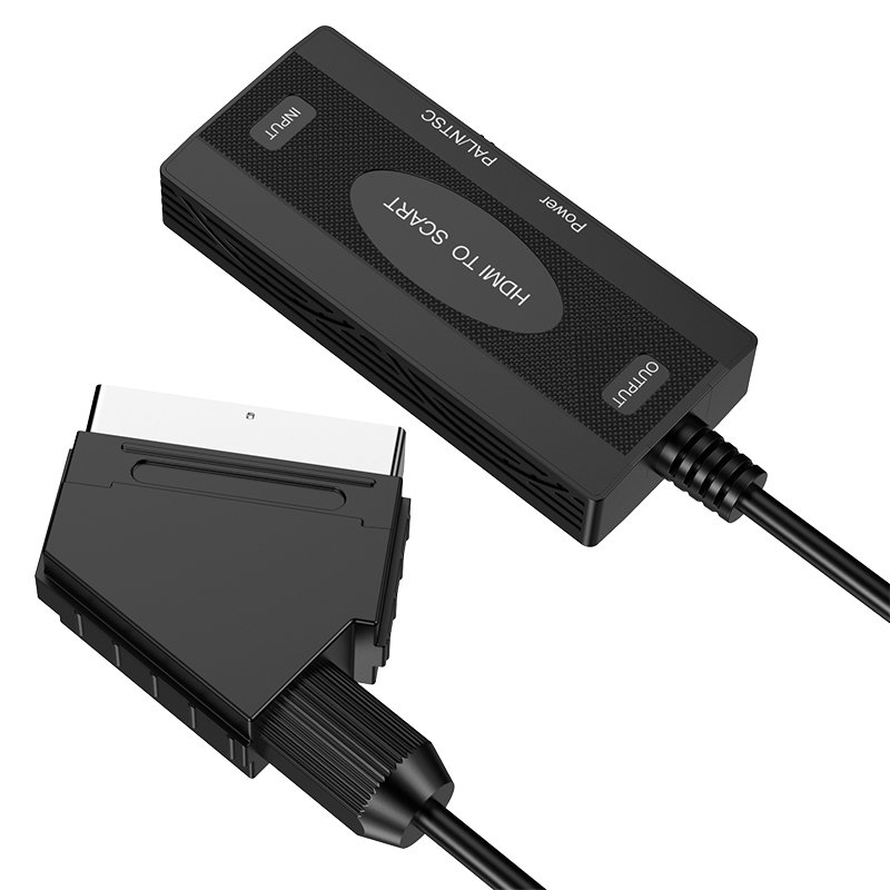 HD Digital Video HDMI to Analog Video and L/R Audio Adapter Support DVI CRT/VHS/DVD CVBS Play HDMI to SCART Converter for TV