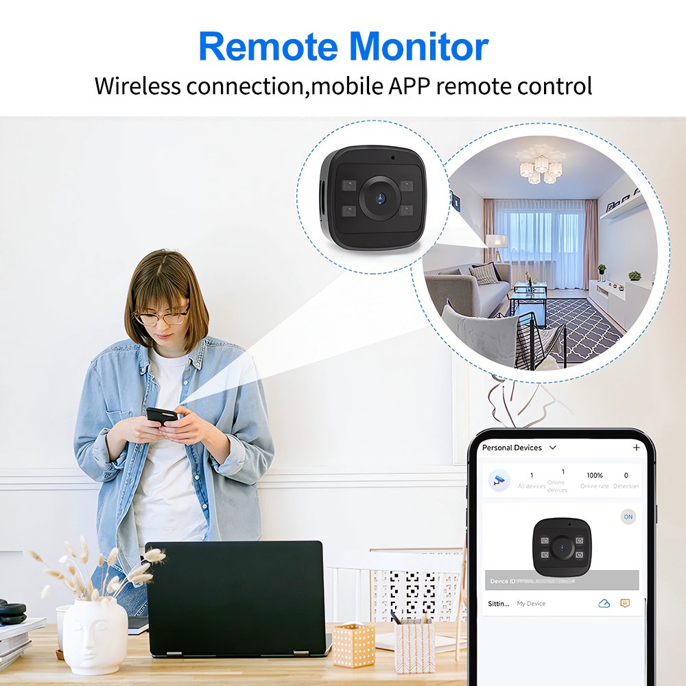 2024 New Style WK15 WiFi Mini Camera Video Recorder Support Wifi Remote Cloud Storage Security Cameras CCTV Mini Wifi Camera