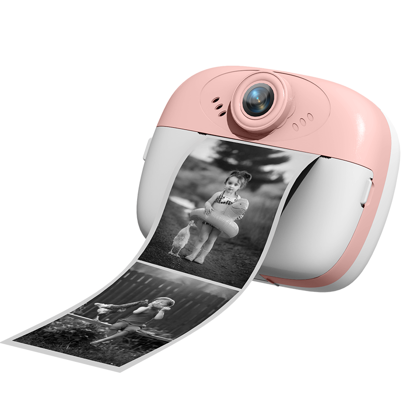 2024 C12 Kids Camera Dual-Camera Thermal Printing Video Recordings Music Games Children's Mini Digital Take Photo Camera Toys
