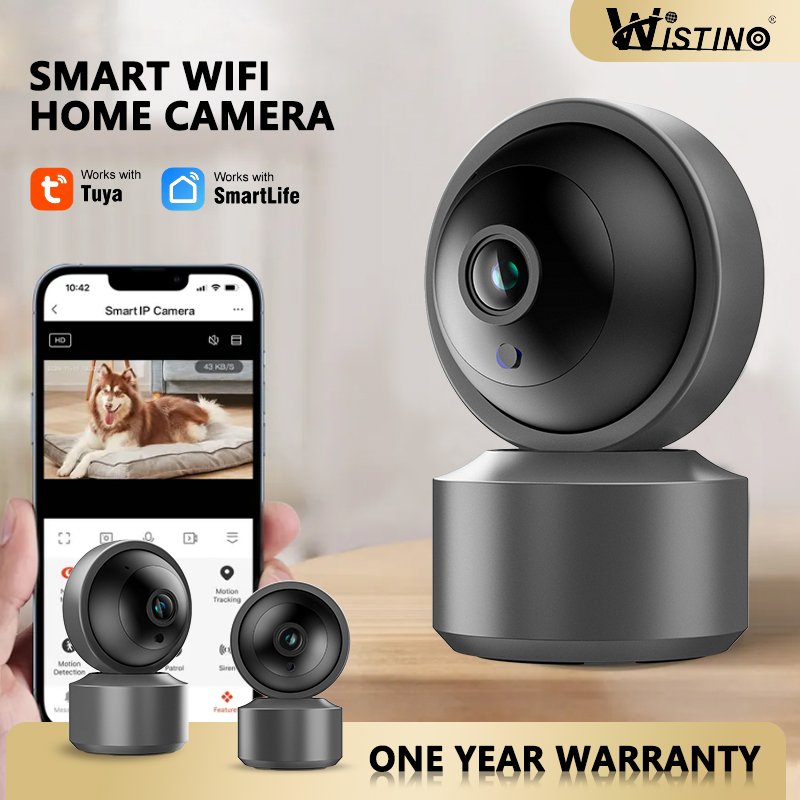 Wistino 5MP Home Wireless Security Camera Night Vision Full Color Video Playback Mini Camera