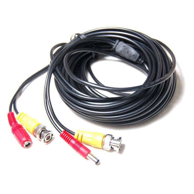 Wholesale 20m CCTV Coaxial BNC+DC Power Cable other camera accessories for Analog Cameras