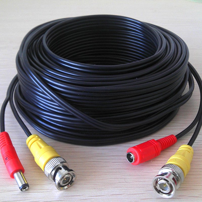 Wholesale 20m CCTV Coaxial BNC+DC Power Cable other camera accessories for Analog Cameras
