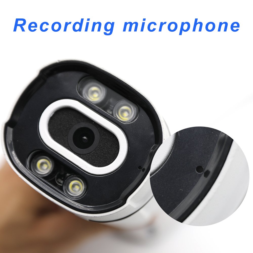 Security CCTV IP Camera Dual Light 8MP 4K AI Human Motion Detection Network camera with POE function