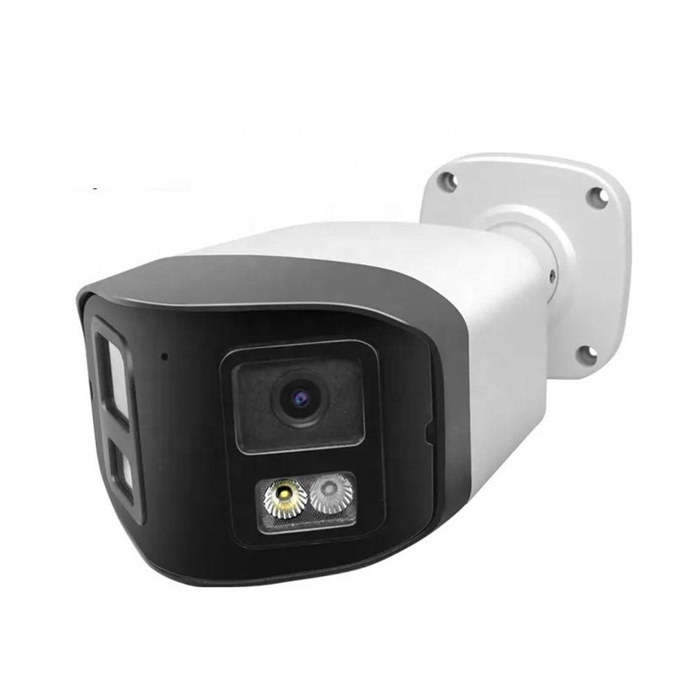 Smart IP Surveillance Security Equipment 4MP Dual Lens 180 in Degree Panoramic View Outdoor Waterproof CCTV Camera