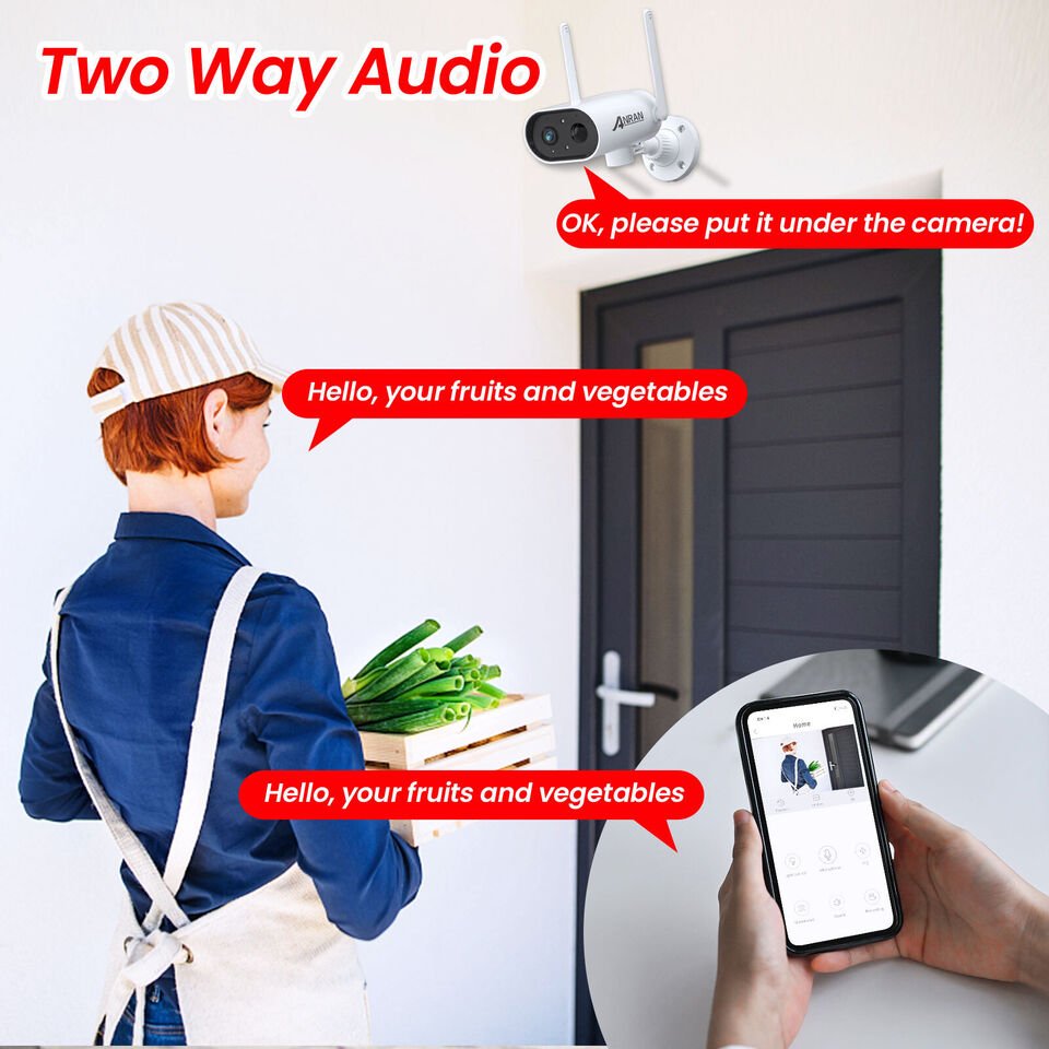 ANRAN 3MP Outdoor APP Remote Access 180 degree PTZ Solar Panel Video Home Security Systems Wifi PTZ Network Camera