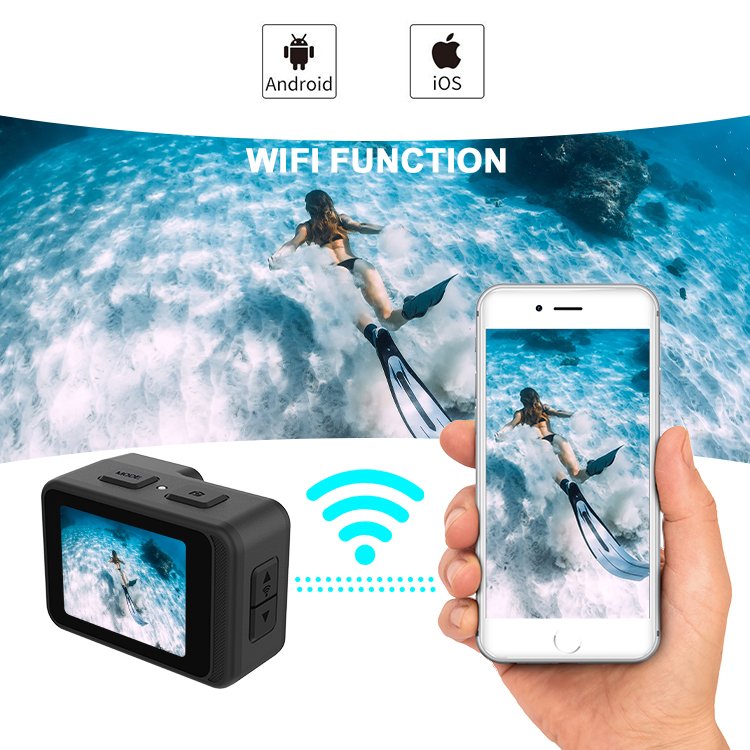 Factory supply hd video sports small mini action camera 4k