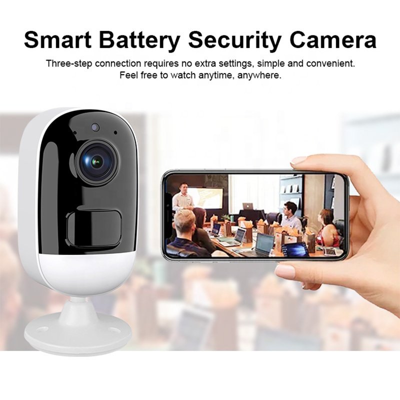 Factory Supply Outdoor Solar Panel Battery Powered Wireless Camera Wifi 4G SIM Card Security 1080P Camera